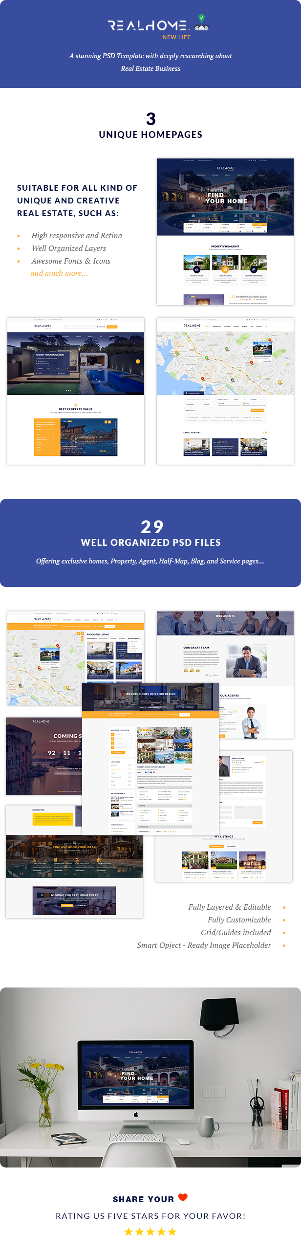 RealHome - Versatile Real Estate PSD Template - 1